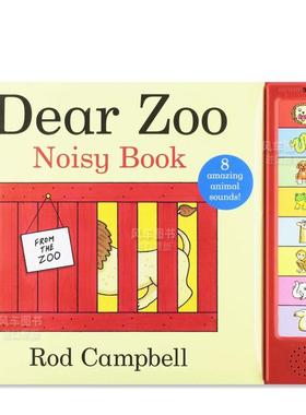 【现货】【亲爱的动物园】有声书：亲爱的动物园 【Dear Zoo】 Noisy Book 英文儿童趣味 原版图书进口外版书籍Rod Campbell