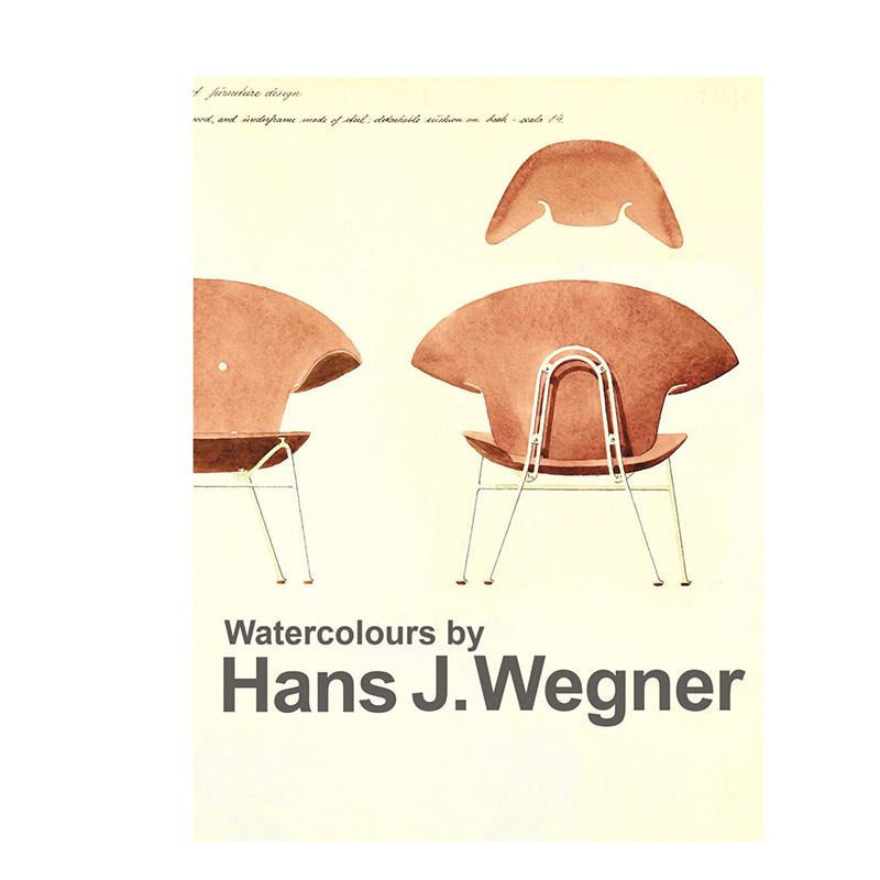 【预售】丹麦设计师Hans Wegner的水彩图纸：标志性家具的艺术维度 Watercolours 北欧家具大师 原版英文产品设计进口图书