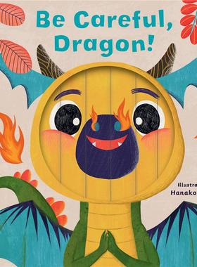 【现货】【小小动物面孔】小心，有龙！ 【Little Faces】Be Careful， Dragon! 原版英文儿童趣味图书