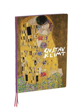 【预售】克里姆特-吻A4笔记本 The Kiss， Gustav Klimt A4 Notebook 原版笔记本Notebook图书