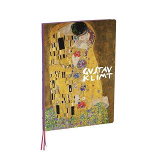 【预售】克里姆特-吻A4笔记本 The Kiss, Gustav Klimt A4 Notebook 原版笔记本Notebook图书