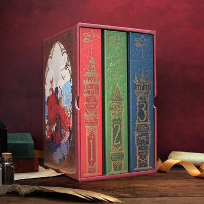 【预售】哈利波特#1-3盒装:MinaLima版 Harry Potter 1-3 Box Set 英文原版儿童知识科普进口图书青少年英语读物课外阅读