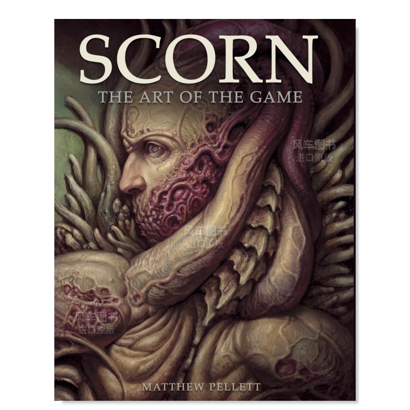 【预售】蔑视游戏设定集 Scorn: The Art of the Game英文概念艺术美术设定画册原版进口图书灵感来自H.R. Giger作品-封面