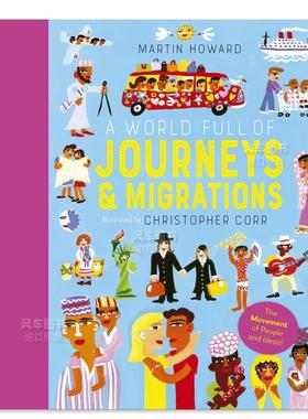 【现货】【A World Full of】Journeys and Migrations，旅行和迁徙故事世界 英文原版绘本画册进口图书书籍(撤页116-117)