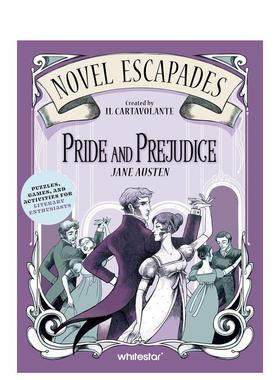 【预售】傲慢与偏见：为热爱阅读的读者准备的谜题、游戏和活动 Pride And Prejudice: Puzzl 原版英文文学图书书籍