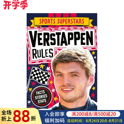 【现货】运动星特辑：马克斯·维斯塔潘(荷兰一级方程式赛车运动员) Sports Superstars:Verstappen Rules 英文原版儿童科普指南