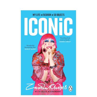 【预售】标志性 英国传奇时装设计师Zandra Rhodes传记 Iconic 原版英文时尚设计图书