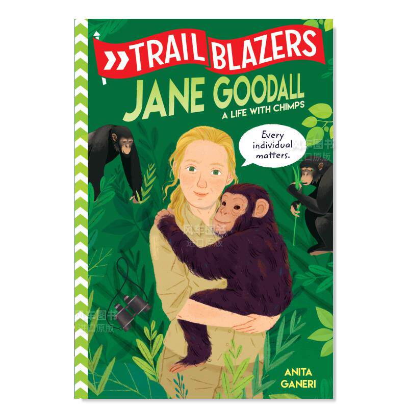 售】开拓者:珍·古道尔 trailblazers: jane goodall 英文儿童绘本
