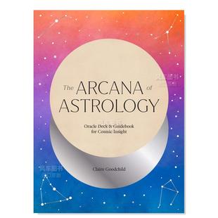 Astrology Deck Oracle 预 Boxed 文创英文原版 Arcana 神谕牌与宇宙洞察指南 and 图 Cosmic Guidebook 售 Insight for Set