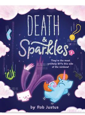 【预售】死亡与火花:卷1 Death & Sparkles: Book 1英文儿童漫画原版图书外版进口书籍Rob Justus