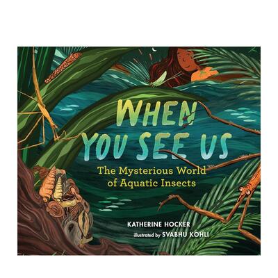 【预售】当你看见我们：水生昆虫的神秘世界 When You See Us: The Mysterious World of Aquatic Insects 原版英文儿童绘本