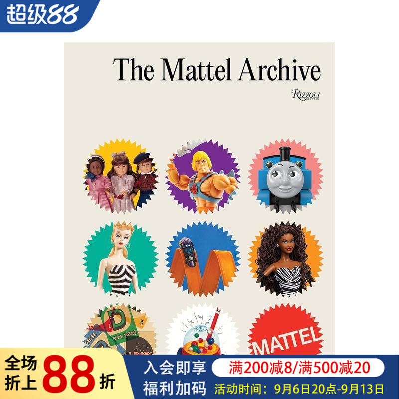 【预售】美泰档案:玩具帝国八十年 The Mattel Archive 原版英文综合设计 芭比 风火轮 费雪图书书籍