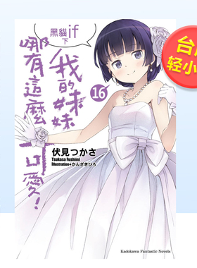 【预售】轻小说 我的妹妹哪有这么可爱16 黑猫if(下) 伏见つかさ 俺妹:黑猫if 台版轻小说繁体中文原版进口图书 角川出版