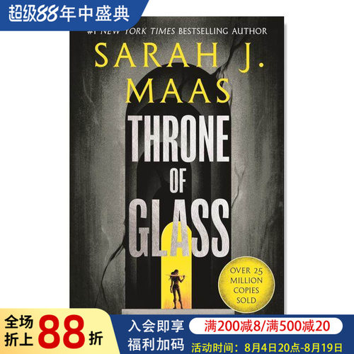 【预售】Throne of Glass: From the # 1 Sunday Times best-selling author of A Court of Thorns and Roses 平装
