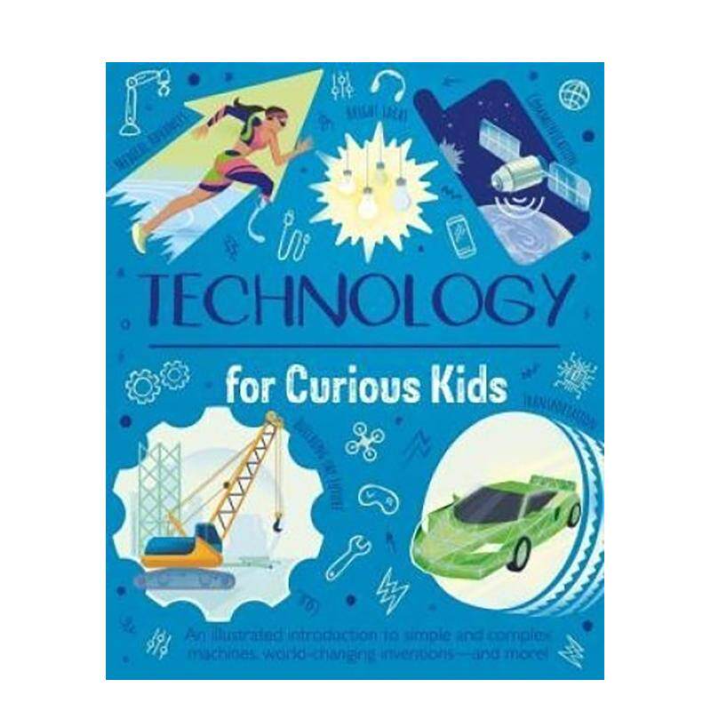 【预售】好奇孩子的科技启蒙 【Curious Kids】Technology for Curious Kids 原版英文儿童绘本 STEM科普图书