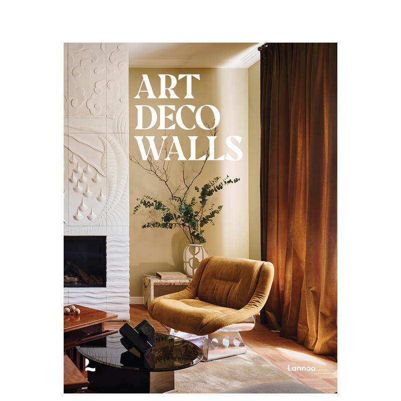 【预售】装饰艺术墙面 Art Deco Walls 原版英文室内设计装饰 正版进口书