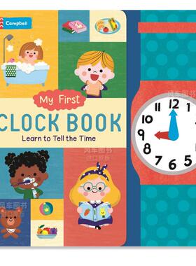 【现货】我的第一本时钟之书 My First Clock Book英文儿童绘本原版图书外版进口书籍 Campbell Books,Yujin Shin Campbell books
