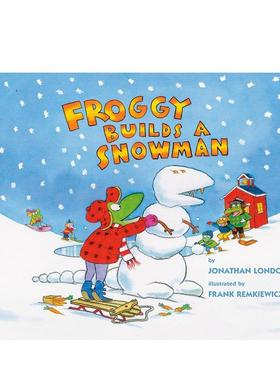 【预售】青蛙堆雪人 FROGGY BUILDS A SNOWMAN 原版英文儿童绘本图书