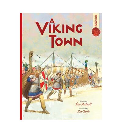 【现货】壮观的视觉指南：维京镇 Spectacular Visual Guides:Viking Town 英文原版青少年儿童科普读物探索维京人建筑成就/日常