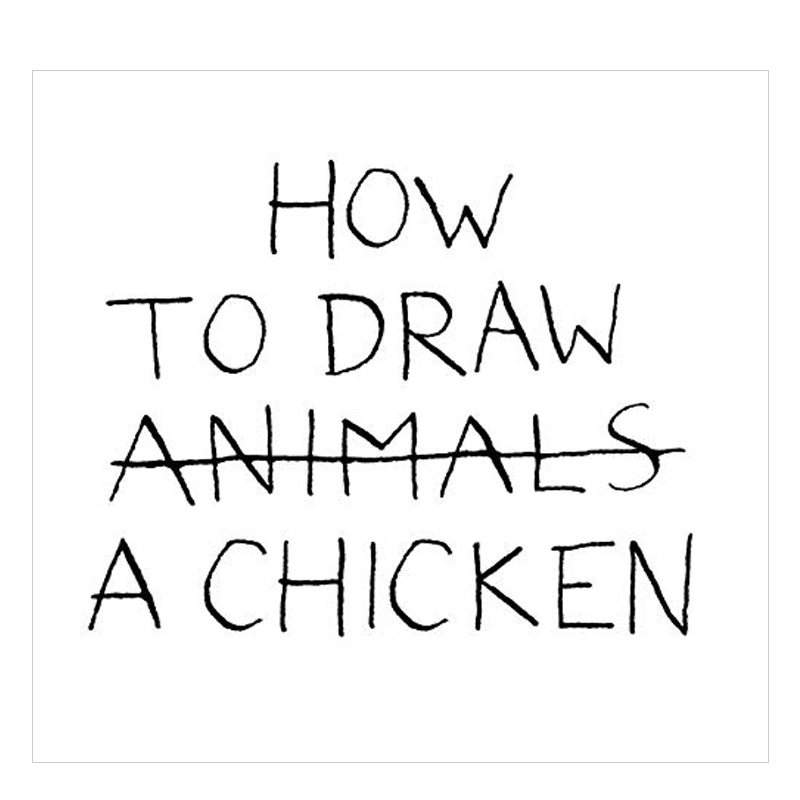 【现货】how to draw a chicken 如何画一只鸡 英文原版艺术绘本进口