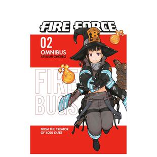 英文漫画书原版 漫画 Fire 合集2 Omnibus 进口图书 炎炎消防队 Vol. Ohkubo Atsushi Force 预售