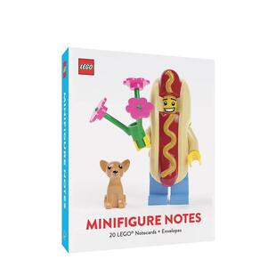 【预售】乐高迷你人物笔记本 LEGO Minifigure Notes 原版笔记本Notebook图书