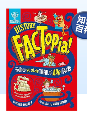 【预售】趣味知识百科 历史事实：追随400个历史事实的足迹 History FACTopia! 英文原版儿童科普绘本精装进口英语图书