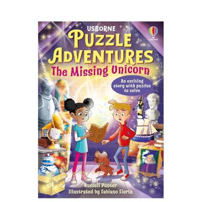 【现货】【解谜冒险】失踪的独角兽 【Puzzle Adventures】The Missing Unicorn 原版英文儿童桥梁书 益智互动 全彩桥梁读物图书