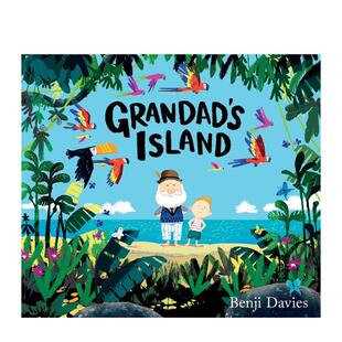 Whale 现货 天堂岛 Grandad 原版 Davies Island 英国获奖插画师Benji 英文儿童绘本 爷爷 Storm