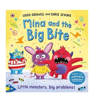 the 英文儿童绘本 爱咬人 原版 Bite Big and Mina 米娜 预售