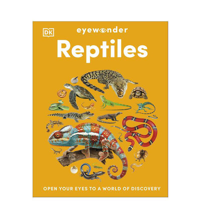 【预售】【视觉奇观】爬行动物 【Eyewonder】Reptiles 英文儿童插画科普绘本 进口童书