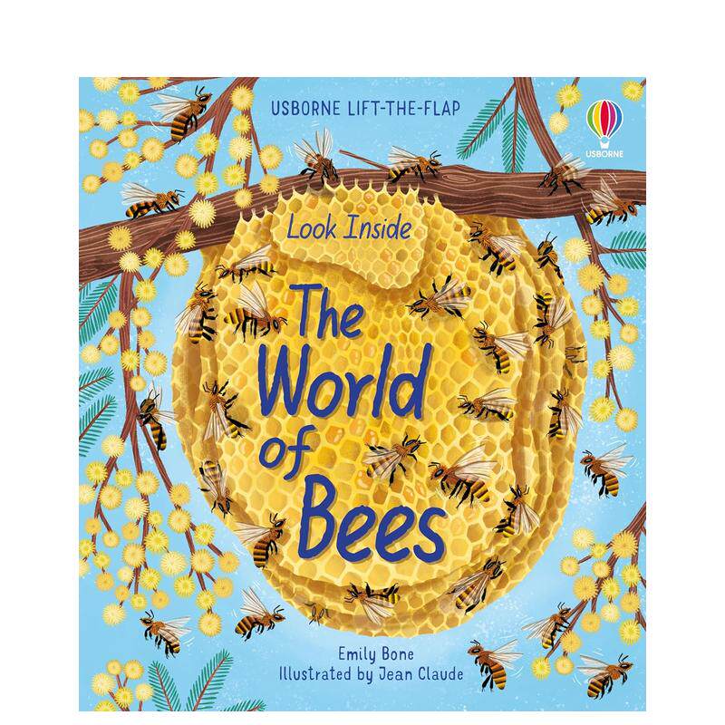 【现货】蜜蜂的世界the World of Bees 3-6岁儿童趣味故事洞洞彩图绘本书 英文原版 早教启蒙读物睡前故事书籍进口