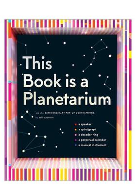 【预售】This Book is a Planetarium，这本书是一个天文馆 创意立体图书 内含乐器/日历/扩音器/天文馆等适合6-12岁原版进口书籍