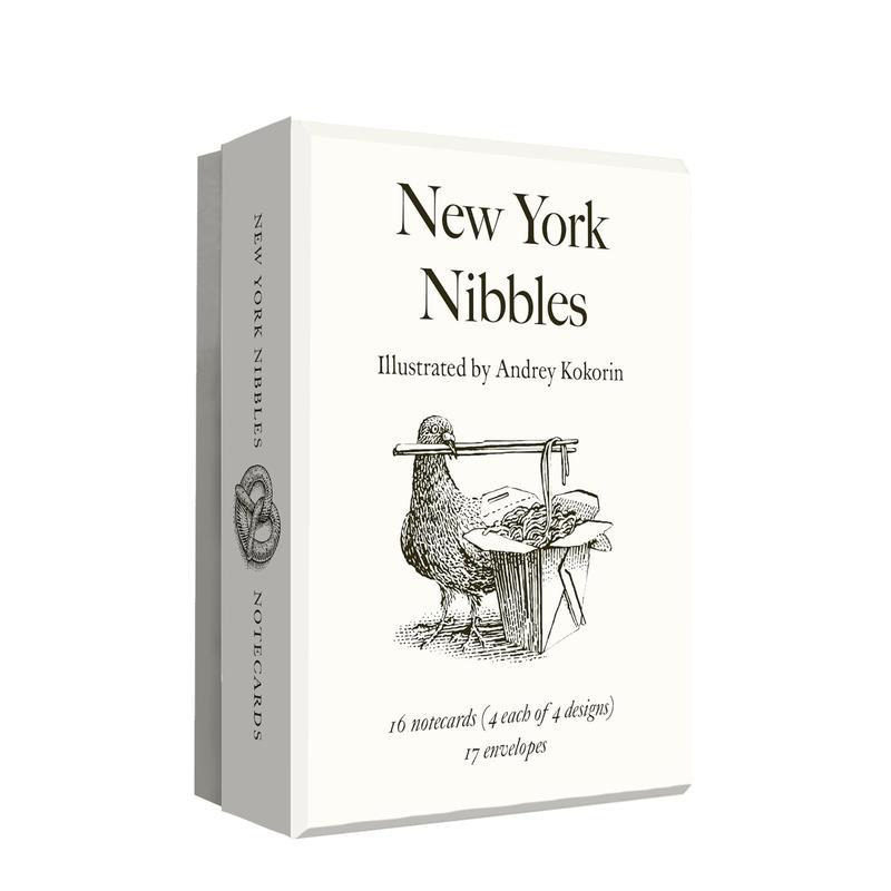 【预售】纽约小食系列：社迷你便笺卡套装 New York Nibbles :Mini Notecard Set 原版英文生活综合