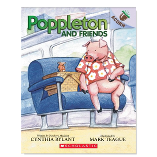 【现货】小猪波普尔顿2:波普尔顿和他的朋友(全彩系列) Poppleton #2 英文原版儿童情商启蒙亲子绘本3-6岁故事人际交往友谊图画书