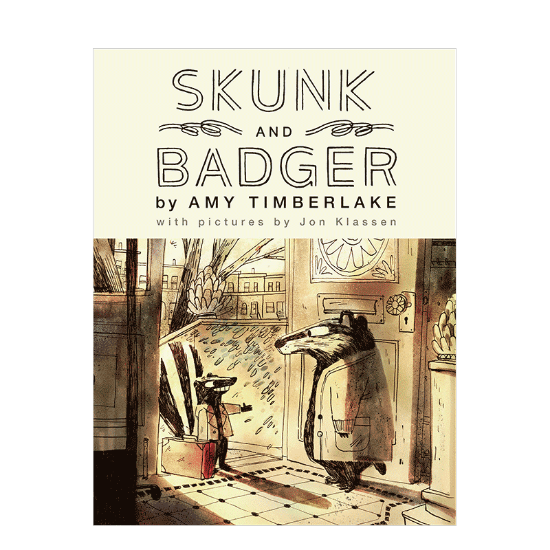 【现货】Skunk and Badger臭鼬和獾:1 插画家Jon Klassen 英文原版儿童绘本书籍进口