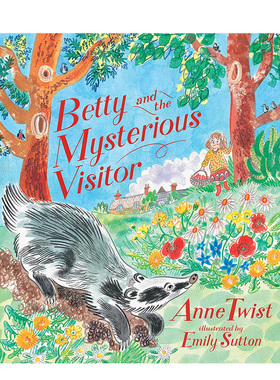 【预售】【英国插画师Emily Sutton】贝蒂与神秘访客 Betty and the Mysterious Visitor 原版英文儿童绘本