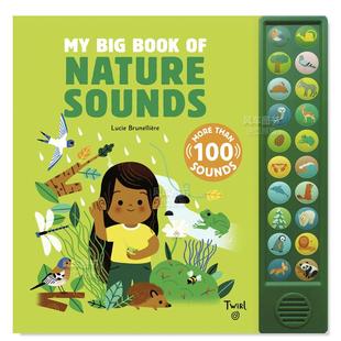 现货 Big Nature 书籍Lucie 自然之声大书 图书进口外版 我 Brunelliere Sounds英文儿童绘本原版 Book