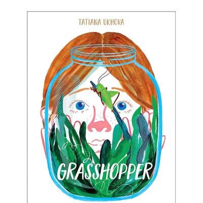【现货】蚱蜢Grasshopper 3-6岁自然生物昆虫观察职业兴趣启蒙趣味故事艺术绘本 英文原版 进口图书书籍