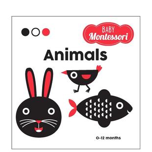 【预售】【Baby Montessori】蒙特梭利入门绘本：动物 Animals: A Baby Montessori Book 原版英文儿童桥梁书