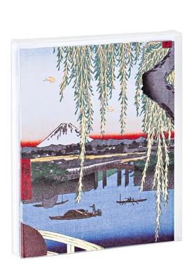 【预售】歌川广重明信片套装 Hiroshige Notecard Set 原版明信片图书书籍