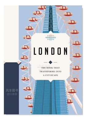 【现货】纸上风采:伦敦:礼物书 【Paperscapes】London 英文原版进口图书籍