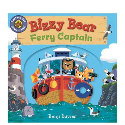 【预售】【小熊很忙】渡轮船长 手指滑滑乐机关书 Bizzy Bear: Ferry Captain 原版英文儿童趣味