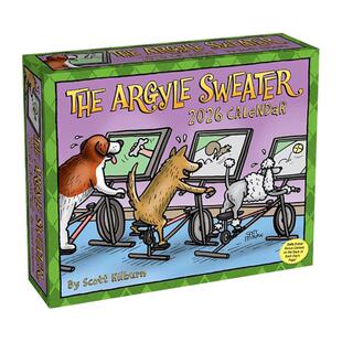 【现货】菱形毛衣 2026年全彩漫画日历 Argyle Sweater 2026 Day-To-Day Calendar 原版日历图书