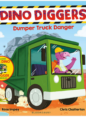 【现货】Dumper Truck Danger翻车车危险：恐龙挖掘机原版进口图书书籍