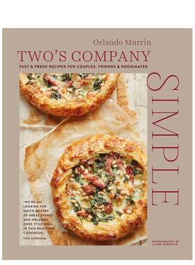 【现货】二人食：75道简单菜谱 Two’s Company: Simple 原版英文餐饮生活美食图书