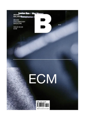 【预售】B-Magazine 2014年08期 NO.30 10月刊 (ECM-ECM唱片公司) 英文原版商业杂志期刊