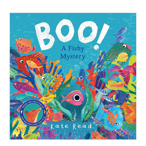 【现货】嘭！一个关于鱼的神秘故事Boo!A Fishy Mystery 3-6岁海底世界趣味故事绘本 英文原版 亲子阅读儿童海洋知识早教启蒙