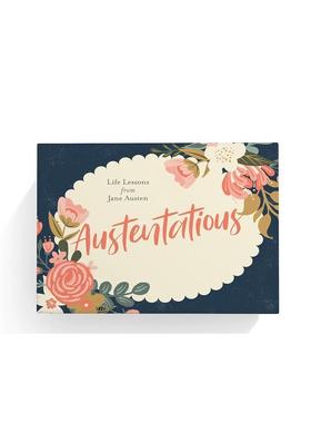 【现货】简·奥斯汀语录卡牌：简·奥斯汀人生箴言 Austentatious Deck of Cards  原版卡牌 进口图书