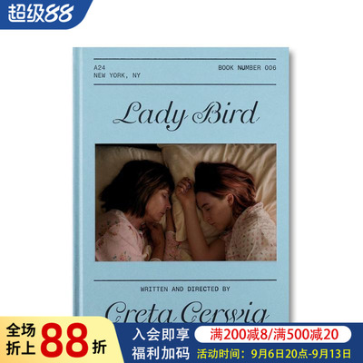 【预售】【a24电影剧本集】伯德小姐 【a24 Screenplay Collection】Lady Bird Screenplay Book 原版英文生活图书